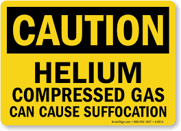 Caution Helium