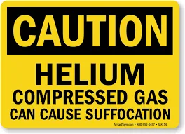 Caution Helium